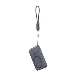 Повербанк 10000mAh Choetech B862 Grey 22.5W QC3.0 PD3.0 бездротова магнітна зарядка MagSafe (43-00168) - мініатюра 4