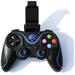 Бездротовий Bluetooth джойстик Gen Game V8 Чорний із синім