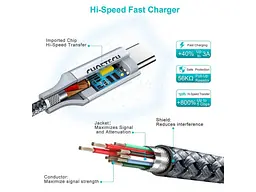 Кабель USB Type-C Choetech USB Type-C to USB Type-C 1.8m Black (XCC-1002) - мініатюра 4