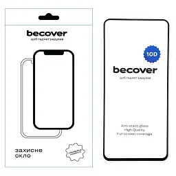 Скло захисне BeCover Infinix Smart 8 (X6525) 10D Black (712329) - мініатюра 2