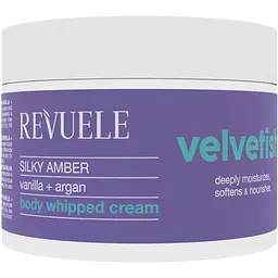 Крем для тіла Revuele Velvetish Silky Amber ніжний зволожуючий з ваніллю та арганою 300 мл