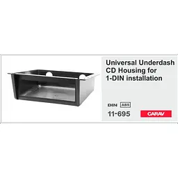 Універсальна кишеня зовнішня 1 DIN Carav 11-695 - мініатюра 3