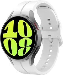 Ремінець силіконовий BeWatch NEO для Samsung Galaxy Watch 4/5/6 20 мм Білий (101neo01) - мініатюра 5