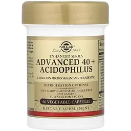 Пробіотики Solgar Advanced 40+ Acidophilus 60 капсул