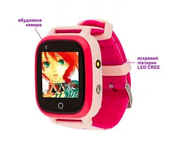 Дитячий смарт-годинник Amigo GO005 4G WIFI Thermometer Pink Рожеві - мініатюра 8