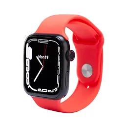 Сенсорні розумні жіночі смарт-годинник Smart Watch i7 Pro Max Red (17468)