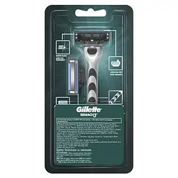 Бритва Gillette Mach 3, з 2 змінними картриджами - мініатюра 4