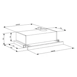 Витяжка кухонна ELEYUS LOTUS 470 60 WH - мініатюра 9