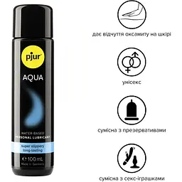 Лубрикант на водній основі Pjur Aqua 100 мл - мініатюра 2