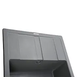 Кухонна мийка гранітна Globus Lux One сірий металік 650x500мм-А0003, Сірий - мініатюра 3