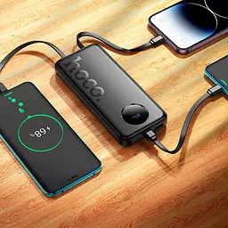 УМБ Hoco Sabio fully compatible power bank with 3 cables J132 10000mAh |1USB/1Type-C, 22.5W/3A, PD/QC| - мініатюра 3
