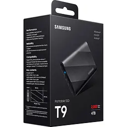 Зовнішній SSD накопичувач Samsung T9 4TB Black (MU-PG4T0B/EU) [99088] - мініатюра 7