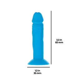 Набор фаллоимитаторов Addiction Silly Willy 3.3” Silicone Dildo, 3 цвета, 12 шт - миниатюра 10
