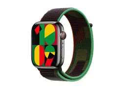 Ремешок Apple для Watch 45mm Sport Loop Black Unity (MUJU3) - миниатюра 3