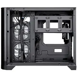 Корпус 1stPlayer UV6, Black, без БЖ, Mini Tower, Micro ATX / Mini ITX, 2xUSB 3.0, макс. CPU - 157 мм / VGA - 400 мм, 3x120 мм ARGB, бічна та передня панель із загартованого скла (UV6-BK-2FC7R-1FC7) - мініатюра 4