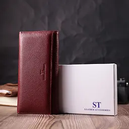 Оригінальний жіночий гаманець з натуральної шкіри ST Leather 18,5х9х3 см acs0029639 - мініатюра 10