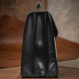 Чоловічий діловий портфель Tony Perotti 8009/42 nero (90377) Чорний - мініатюра 8