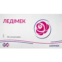 Профілактично гігієнічний засіб Ледімек з димексидом супозиторії 10 шт.