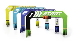 Ігровий набір "BUILD 2 DRIVE" DUO PACK RACE SET, РК, 2,4 GHz (ГГц), жовта та синя Silverlit Art.20705 - мініатюра 5
