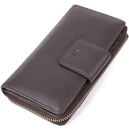 Жіночий вертикальний гаманець із натуральної шкіри Tony Perotti 20878_1 (5084 moro) коричневий