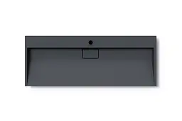 Умивальник VBI Este 120x46 см накладний/підвісний 1/O black VBI-019928 - мініатюра 3