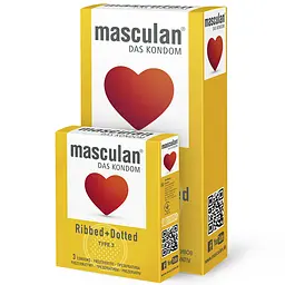 Презервативи Masculan Ribbed+Dotted Тип 3 з кільцями і пухирцями 3 шт. - мініатюра 3