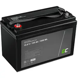Акумуляторна батарея GreenCell LiFePO4 12.8V 125Ah 100А + BMS - мініатюра 2
