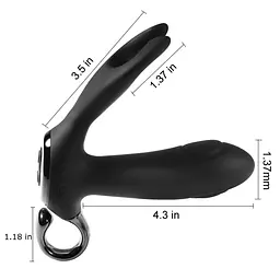 Масажер простати Dual tapping anal vibrator Boss Series 56-2036 100276 - мініатюра 2