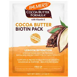 Маска з біотином для збереження довжини Palmer's Cocoa Butter Formula with vitamin E 60 г