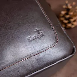 Ділова чоловіча сумка з гладкої шкіри на плече SHVIGEL 11251 коричнева - мініатюра 9