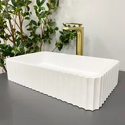 Умивальник VBI Florentia white matt накладний VBI-015000, Білий матовий - мініатюра 3