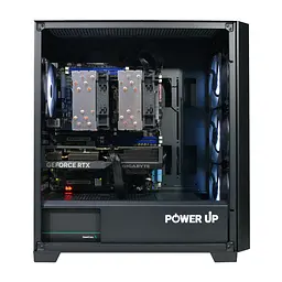 Двопроцесорна робоча станція Power Up #346 Xeon E5 2690 v3 x2/64 GB/HDD 1 TB/SSD 512 Gb/GeForce RTX 4070 12 Gb - мініатюра 3