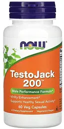 Репродуктивне здоров'я чоловіків NOW Foods TestoJack 200 60 вегетаріанських капсул
