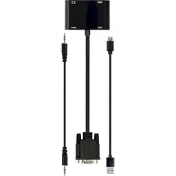 Адаптер-перехідник Cablexpert VGA на HDMI/VGA+Аудіо 3.5 (A-VGA-HDMI-02) - мініатюра 4
