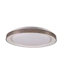 Люстра із пультом світлодіодна, стельовий світильник Goldlux 331878 Grazyna LED 1x48W 3000K/4000K/6000K 5300Lm IP44 сіра
