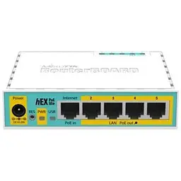 Маршрутизатор Mikrotik hEX PoE lite (RB750UPr2)
