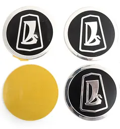 Наклейка на ковпак Lada 60 мм чорний 4 шт