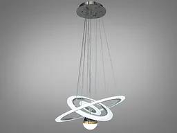 Підвісна LED-люстра з пультом та підсвічуванням 90 Вт Diasha 2327-600+400+200NEW HR - мініатюра 4