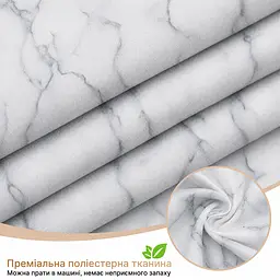 Тканинна штора для ванної кімнати NOIR ELEGANCE, без кілець. Розмір 200х180см. - мініатюра 7