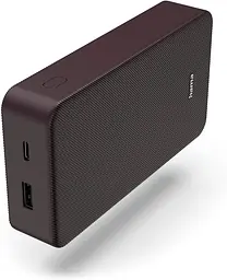 Акумулятор портативний літій-іонний Power Bank Hama 20000 мА·рік, USB-C, USB-A, plum - мініатюра 2