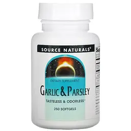 Часник та петрушка Source Naturals 250 желатинових капсул