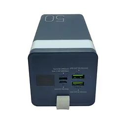 Зовнішній акумулятор Remax RPP-321 Chinen 50000 mAh портативна батарея синя - мініатюра 2