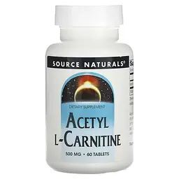 Жироспалювач Source Naturals Acetyl L-Carnitine 500 мг 60 таблеток - мініатюра 2