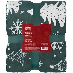 Плед Ardesto Christmas Flannel 160х200 см 100% поліестер ялинки pbe0050483