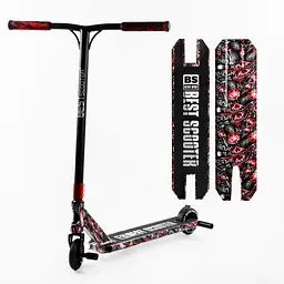 Самокат трюковий Best Scooter 72х13х58 см Різнобарвний 000231673 - мініатюра 2