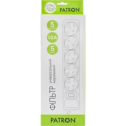 Мережевий фільтр Patron SP-1055 Black (EXT-PN-SP-1055) [172643] - мініатюра 2