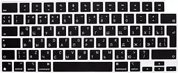 Накладка на клавіатуру DK для Apple MacBook Air 15" Retina 2023 - 2025 UK силікон чорний (013303) - мініатюра 2