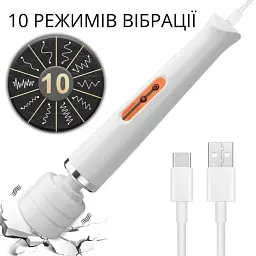 Вібратор I’MCUM PowerWand Білий (IM-ZDB368) - мініатюра 5