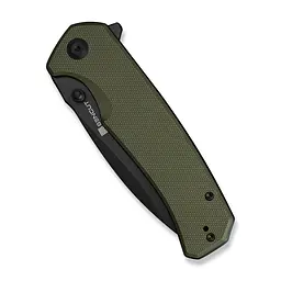 Ніж складаний Sencut Skarnax S24025-2 зелений G10, чорне лезо - мініатюра 5