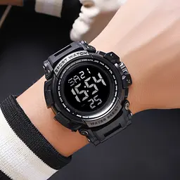 Наручний годинник чоловічий 2422BK Black Skmei acs0029933 - мініатюра 4